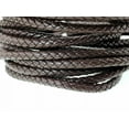 thumbnail image 2 of EOEMY 5.5 Yards Brown Round Braided Bolo Faux Leather String Jewelry Cord Rope 6mm, 2 of 5