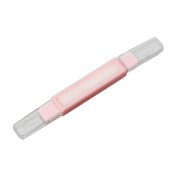Enhebrador de aguja doble, herramienta de enhebrado de aguja, accesorios de bricolaje resistentes, portátil, duradero, reutilizable, enhebrador fácil, Rosa Sunnimix Enhebrador de agujas