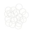 thumbnail image 4 of Uxcell 29mm OD 26mm ID 1.5mm Width Silicone Seal O-Rings White 20 Pack, 4 of 5