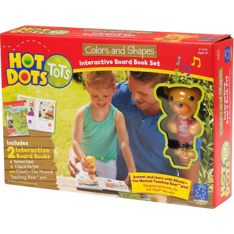  Educational Insights Hot Dots Tots My World Interactive Board  Book Set with Elliot Pen : Office Products