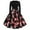 Red, variant on Ecqkame Womens Christmas Dresses Clearance Women's Vintage Print Long Sleeve Christmas Evening Party Dress Multicolor XL