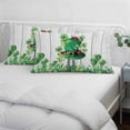 thumbnail image 4 of St. Patrick's Day Pillow Covers Queen, Spring Shamrock Hat Daisy Ladybirds Wood Gray Soft Brushed Microfiber Breathable Throw Pillow Covers, Pillowcase with Zipper for Couch Sofa Bedroom 20"x30", 4 of 9
