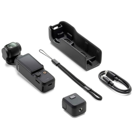 DJI - Osmo Pocket 3 3-Axis Stabilized 4K Handheld Camera with Rotatable Touchscreen - Gray