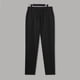 thumbnail image 5 of Pantalones cargo chinos para hombre: algodón y lino, cintura alta, sin pinzas, pantalones informales, tejido transpirable y absorbente, para todas las estaciones, 5 of 8
