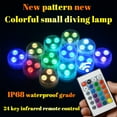 thumbnail image 4 of Vikakiooze Summer ,Mini Submersible LED Lights With Remote Control, Mini Waterproof Flameless Candles Tea Lights Warm White For Home party, 4 of 9