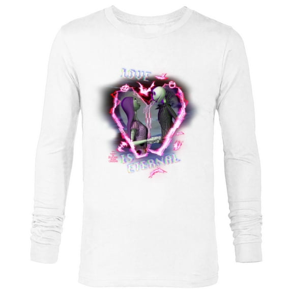 Tim Burton’s The Nightmare Before Christmas Love is Eternal - Long Sleeve T-Shirt for Men - Customized-White