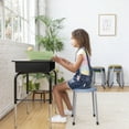 thumbnail image 6 of ECR4Kids Daisy Stackable Stool with Glides Seating Set, Flexible Seating, Earthtone, 8-Piece, 6 of 9
