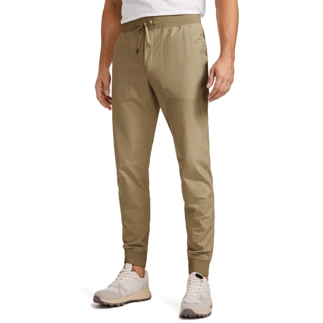 Pantalones Joggers CRZ YOGA para Hombre 76 cm Secado Rápido Marrón Talla S