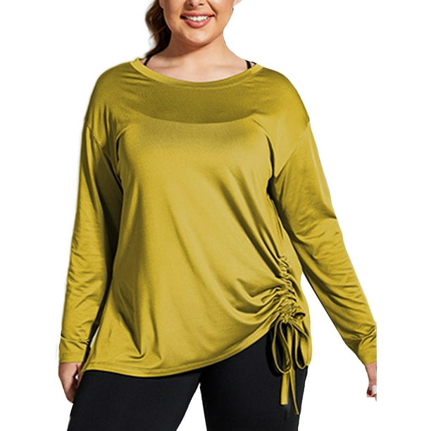 Womens Plus Size Running Tops & T-Shirts.