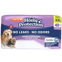 Hartz Home Protection Lavender Scent Odor-Eliminating Dog Pads, XXL, 30 in x 30 in, 40ct