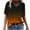 Orange, variant on ZQGJB Tie Dye Gradient Print Summer Tops for Women Loose Fit Casual Short Sleeve V Neck Trendy Comfy Pullover Tshirt Lightweight Baggy Oversized T-Shirts Top Multicolor XL