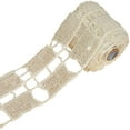 thumbnail image 4 of Efavormart Shimmery Glamour Clear Sequined Crocheted Heavy Lace Ribbon Trim 3.9" x 5yards - White, 4 of 6