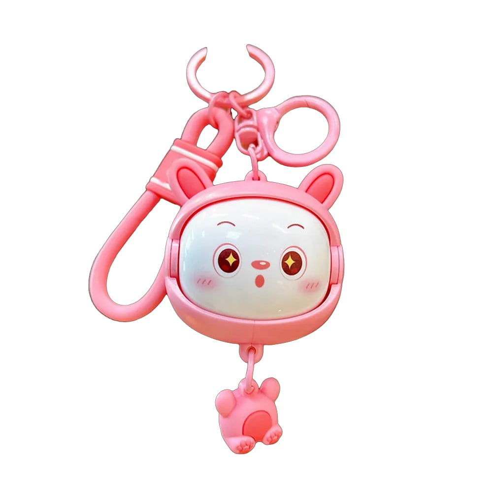 Hello Kitty Head Zipper Pull Snap Hook Keychain, Pink, Cute Plush
