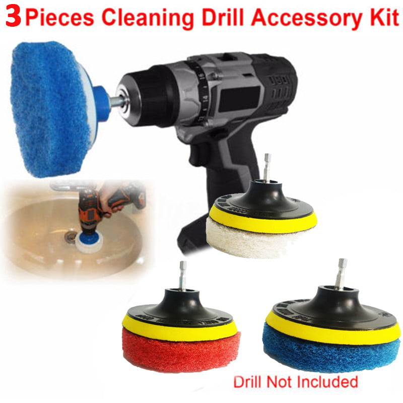 13PCS Scrub Pad Bathroom Tile Cleaning Drill-Brush For Power Scrubber Scumbustin 