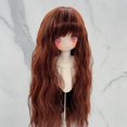 thumbnail image 3 of Peluca de muñeca BJD SD de fibra de alta temperatura, pelo de muñeca duradero para pato enfadado para/3 1/4 1/6, pelo de muñeca Bjd, decoración DIY, 3 of 5