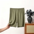 thumbnail image 5 of Bovxnpu Womens Pajama Shorts Sleep Loungewear Bottoms Pajama Shorts Polka Print Cotton Plus Size Pocketed Sleepwear, 5 of 7