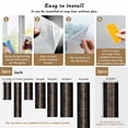 thumbnail image 6 of Leopard Print Window Privacy Film, Chic Abstract Black Brown Animals Texture Static Cling UV Sun Blocking Heat Control Window Tint, Non-Adhesive One Way Windows Privacy Cover 29.5''x78.7'', 6 of 7