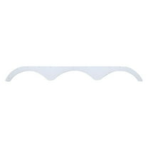 Icon 01931 Triple Axle Fender Skirt FS1931 for Heartland - Polar White