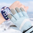 thumbnail image 3 of HCNTES Children Boys Girls Kids Ski Gloves Winter Snow Gloves Waterproof Winter Warm Glove for Kids Snowboarding Sledding(Q-Purple,8-12 Years), 3 of 4