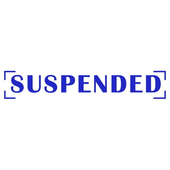 Printtoo Suspended Self Inking Rubber Stamp Pre-Inked Office Stamp- Home Office Business Stationery, Blue- 42 x 9 mm
