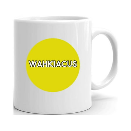 

Yellow Dot Wahkiacus Ceramic Dishwasher And Microwave Safe Mug By Undefined Gifts