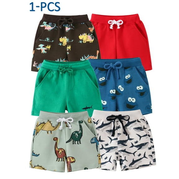 HWJAD Toddler Baby Boys Girls Shorts Summer Casual Elastic Waist Shorts Pants Jogger Athletic