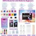 thumbnail image 4 of LET'S RESIN Epoxy Resin Kits, 16oz Resin Art Kit with Silicone Molds, Pigment, Dried Flowers, Crafts for Adults, Beginners,  DIY Gift, 4 of 7