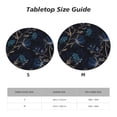 thumbnail image 7 of YFYANG Round Fitted Table Cloth, Waterproof Vintage Abstract Floral Pattern Polyester Table Cover, Indoor Outdoor Decorative Tablecloths with Elastic Edge, 7 of 7