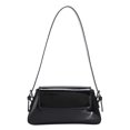 thumbnail image 2 of Bolsa de hombro para mujer Bolsa de axila de moda de cuero PU brillante Satchel femenino (Negro) Ndcxsfigh Para Estrenar, 2 of 9