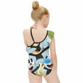 thumbnail image 4 of Cuphead Mugman Ms. Chalice One-Piece Swimsuit for Girls Adjustable One Shoulder Ruffled Swimwear Summer Beach Kids Bathing Suits Sizes 6-12Y, 4 of 7