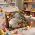 thumbnail image 4 of UP TO 70% OFF! YZEGDCH Easter Throw Pillow Covers 18x18 Inch Easter Decorations Rabbit Soft Plush Faux Fur Throw Pillows for Sofa Couch Bedroom Easter Gifts, 4 of 7