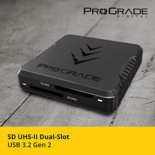 ProGrade Digital SD UHS-II Dual-Slot Memory Card Reader USB 3.2 Gen 2 for  Professional Filmmakers, Photographers & Content Creators