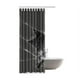 thumbnail image 2 of Cortina de Baño ABPHQTO poliéster Impermeable Negra 120x180 cm, 2 of 2