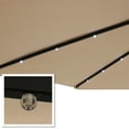 thumbnail image 4 of Sunnydaze 96" Beige Solid Octagon Market Umbrella with Solar LED Lights, 4 of 14