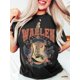 thumbnail image 1 of Vibrant Guitar Print Crew Neck T-Shirt - Soft, Breathable, Casual Short Sleeve Tee for Spring & Summer - Women's Fashionable Clothing for Music Lovers, 1 of 4