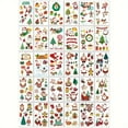 thumbnail image 3 of 30pcs Christmas Tattoo Stickers - Santa Claus, Elk, Star, Christmas Tree, Gift Candy Designs, Waterproof, Lasts 2-3 Days, Makeup Remover Washable, Rectangular Shape, for Holiday Parties / All Skin Typ, 3 of 5