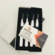 thumbnail image 1 of Pinzas de extensión de pestañas profesionales, etiqueta privada de acero inoxidable japonés sólido recubierto de polvo blanco y negro, 1 of 3