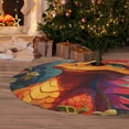 thumbnail image 6 of Pofeuu Colorful Flower Chameleon Print Christmas Tree Skirt, Merry Christmas Skirt Xmas Tree Ornaments for Xmas Holiday Party Decorations-48", 6 of 7