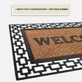 thumbnail image 2 of Wrought Iron Rubber Door Mat, Ironworks Durable, Easy to Clean & Decorative Outdoor Welcome Mats - Heavy Duty for All Weather - Doormat Traps Dirt, Debris, & Mud, 2 of 4