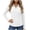 White, variant on Women's UPF 50+ Sun Shirts Long Sleeve Quarter Zip Collared Slim Athletic Shirts Outdoor Hiking Tops with Thumb Holes