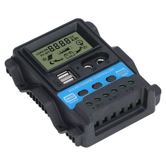 Controlador de carga solar, controlador de carga solar LCD Regulador de batería solar Regulador de control solar Funcionalidad inteligente