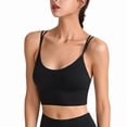 thumbnail image 1 of Cross Beauty Back, Cómodo Sujetador Deportivo Elástico Sin Anillo De Acero Sin Mangas Para Uso Diario Para Mujeres ANGGREK Negro S, 1 of 6