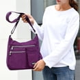 thumbnail image 4 of Nylon Crossbody Bag,Travel Purse,Crossbody Bag,2026 New Women Waterproof Anti Theft Multi-pocket Oxford Cloth Crossbody Shoulder Bag Handbag Purse,Crossbody Bag for Women(Purple), 4 of 9