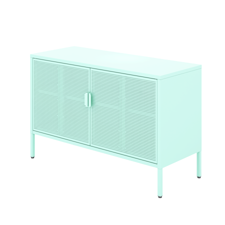 CoSoTower Metal Storage Locker Cabinet, Adjustable Shelves Free Standing Sideboard Steel Cabinets for Office, Home