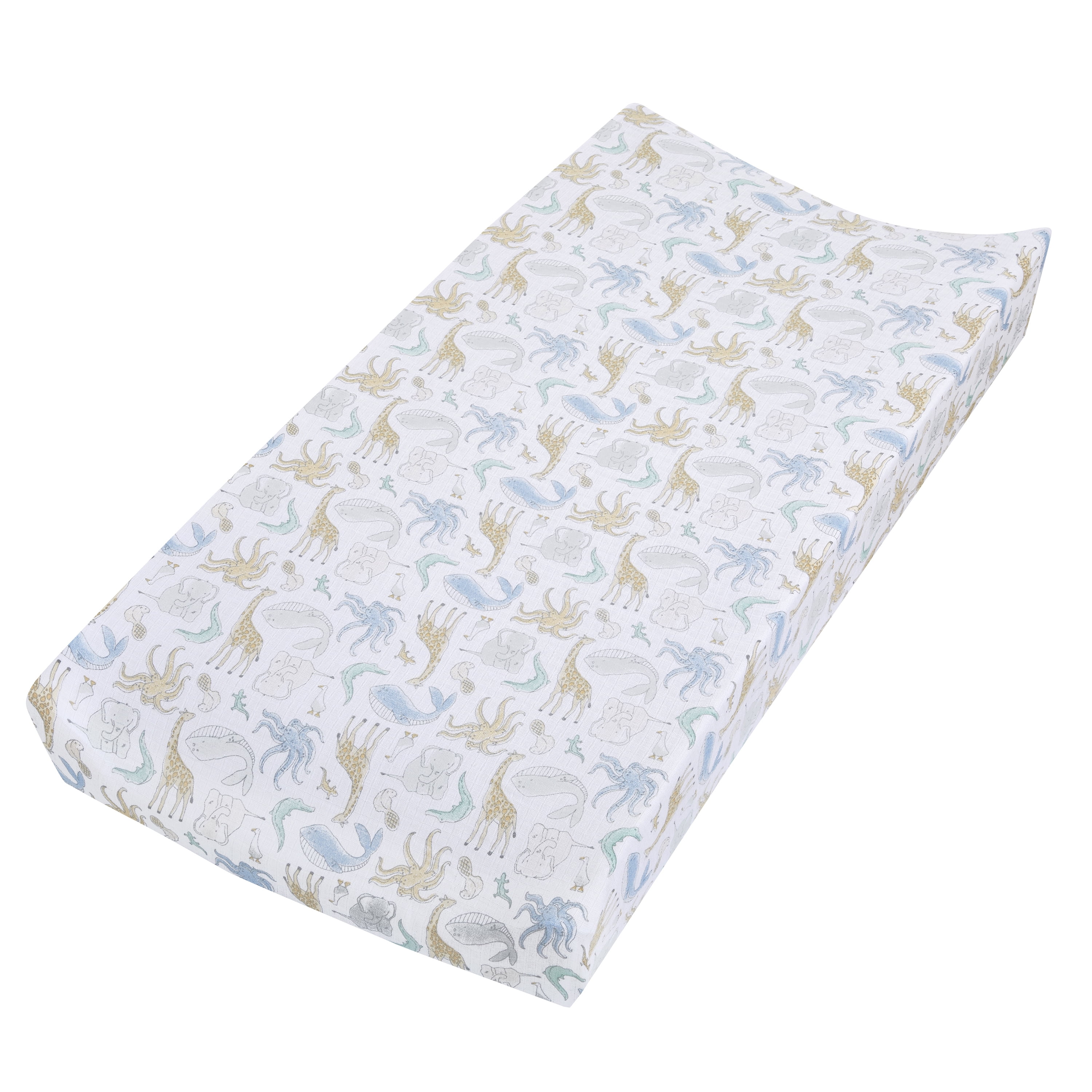 aden + anais essentials, changing pad cover, natural history-species