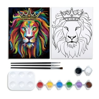 8 Pack Pre Drawn Canvas for Painting, 8 X 8 Cute Animals Painting Canvas  Bulk, Art Canvases for Painting for Kids Students School Home, Easter Gifts