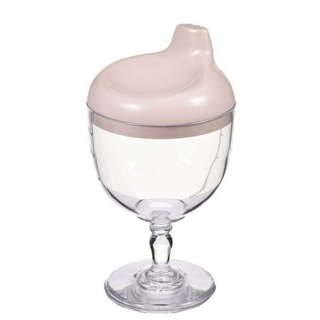 

Kids Baby Goblet Party Cup Plastic Wine Glass Beverage Mug Milk Bottle Lid