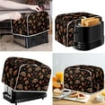 thumbnail image 3 of Renewold Turkey Fall Leaf Toaster Cover 2 Slice Wide Slot Breadmaker Cover Dirt-Resistant Universal Microwave Toaster Oven Cover for Kitchen Thanksgiving Decor, 3 of 6