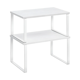 thumbnail image 1 of Juego De 2 Organizadores De Cocina De Madera Apilables, Multifuncionales Y Expandibles Malubero Blanco, 1 of 5