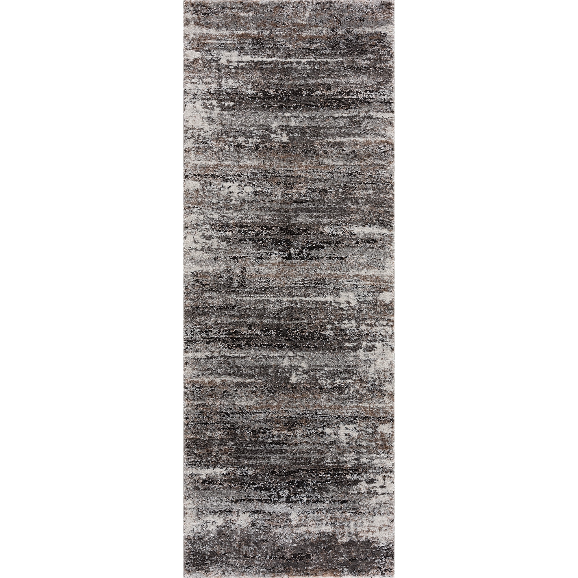 United Weavers Edinson Enzo Modern Abstract Runner Rug, Grey, 2'7" x 7'2"